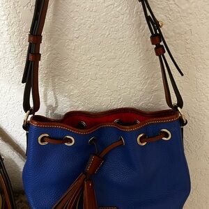 Dooney & Bourke Royal Blue Leather Shoulder Bag